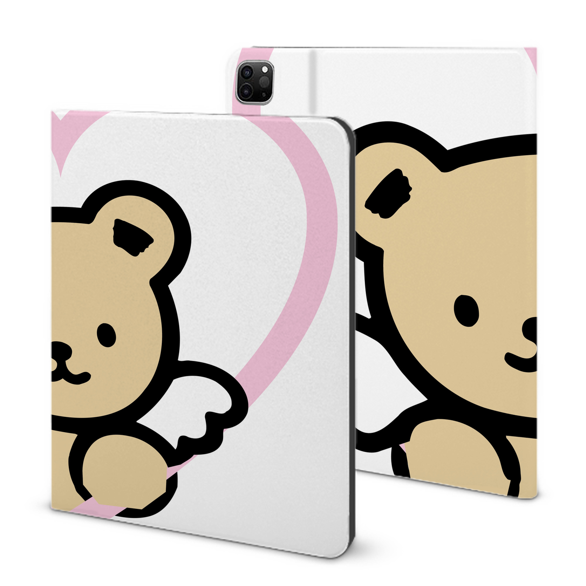 （画像用） Hello Kitty ハローキティ IPad ケース ブック型 PUレザー TPU 耐衝撃 軽量 薄型 ペン収納なし 全面保護 IPad 各モデル対応